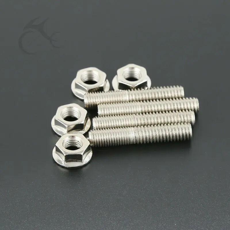 น็อตติดพอร์ตท่อไอเสียรถจักรยานยนต์สำหรับ Harley Sportster Dyna Touring Super Glide Wide Cvo Sportster XL883 XL1200