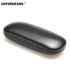 Hot Leather Glasses Case Hard Frame Waterproof Eyeglass Case Cover Portable Reading Glasses Box For Men Solid Spectacle Cases