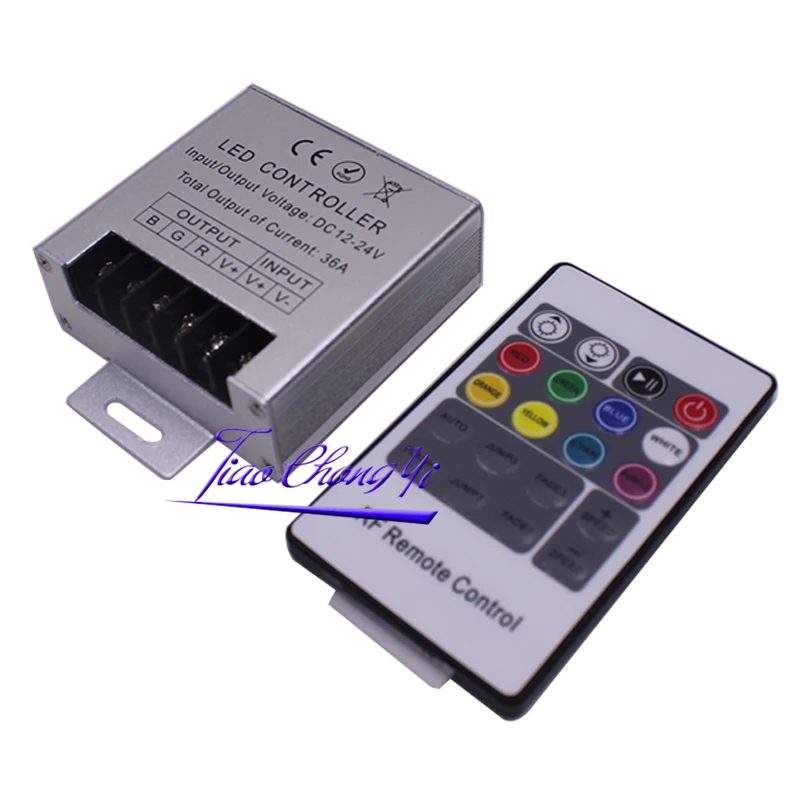 36A 360W RF Remote RGB Led Controller 20keys Remote Controller for 3528 5050 RGB LED Strip Lights DC12-24V