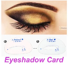 6pcs easy paint eyeshadow stencil eye make up model card beauty women tools