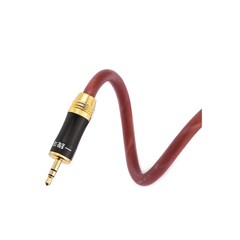 2PCS 3.5MM stereo headphone plug computer 24K gold plated over copper 3.5mm audio welding head