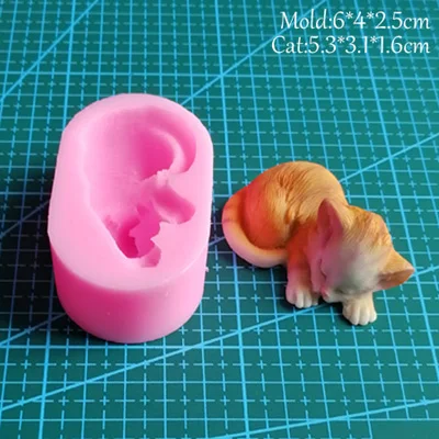 5 Styles NEW Cats Silicone Mold Chocolate Jelly Gumpaste Sugarcraft Cake Decorating Tool Fondant Mould C374