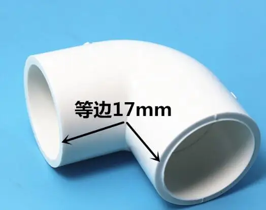 

3mm thickness 25mm Elbow White PVC Pipe Fittings