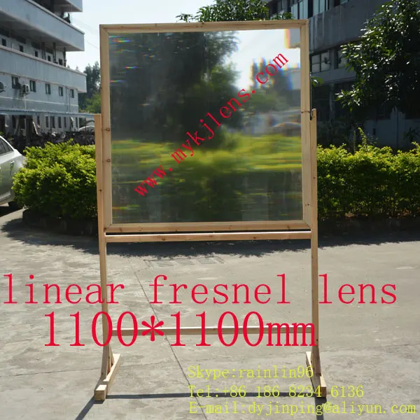 1100*1100mmF1500mm linear fresnel lens for solar energy free shipping, focal is a line,super big lens for soler energy