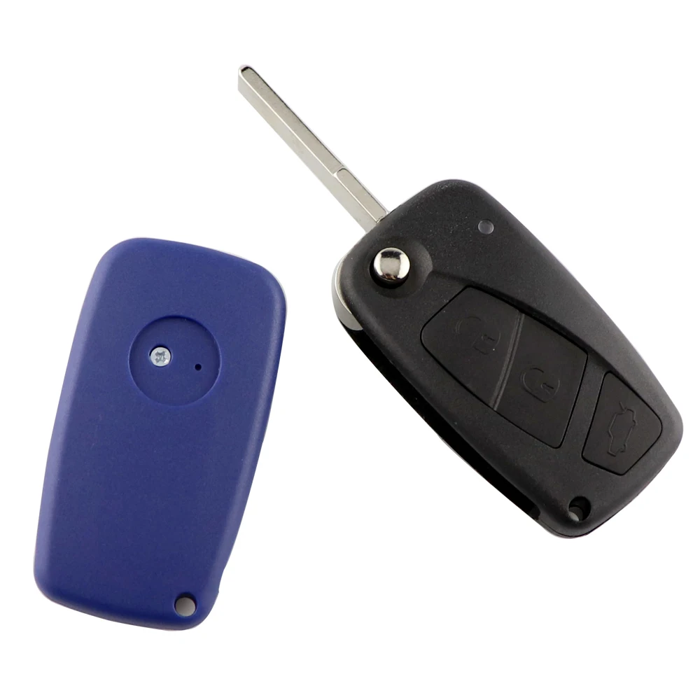 YIQIXIN 3 Button Flip Folding Remote Car Key 433Mhz PCF7946 Chip For Fiat Remote Key For Fiat 500 Panda Idea Punto Stilo Ducato