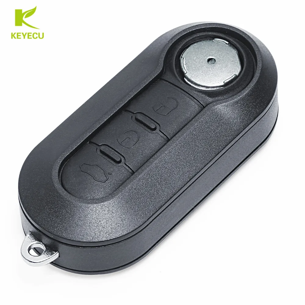 KEYECU Replacement New 3B Remote Flip Key Case Shell for Fiat 500 Panda Punto Bravo DOBLO GRANDE PUNTO for LANCIA Y DELTA MUSA