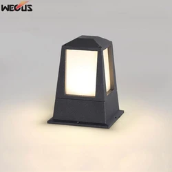 PC lampshade Column Courtyard Light Garden Villa Column Head Wall Light Outdoor Waterproof New Rural Landscape Gate Street Lamp