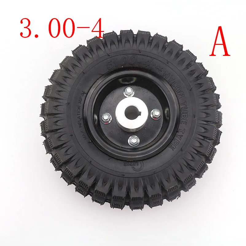 

Good quality 3.00-4 4.10-4 trye tire and inner tube rim wheel Alloy Rim hub for 49cc ATV Quad Go Kart Gas scooter bike motorcy