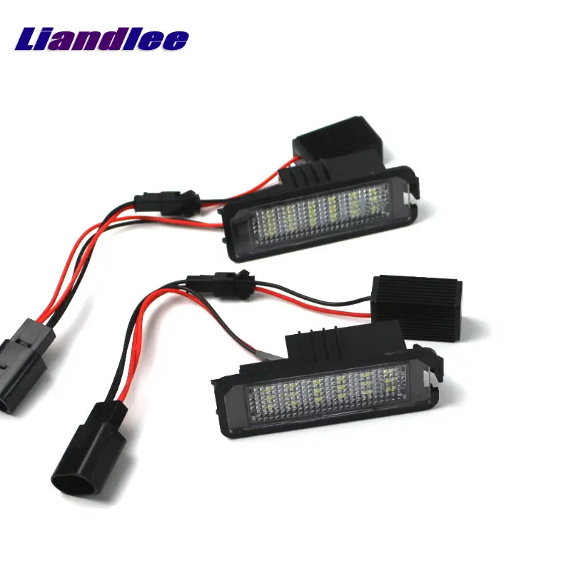 

Liandlee Car License Plate Lights For VW Up SEAT Mii Skoda Citigo 2011-2015 Auto Number Frame Lamp Bulb LED Accessories