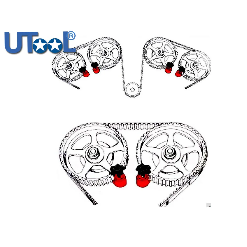 New Universal 5pcs Dual Cam Clamp Camshaft Timing Sprocket Gear Locking Tool Kit