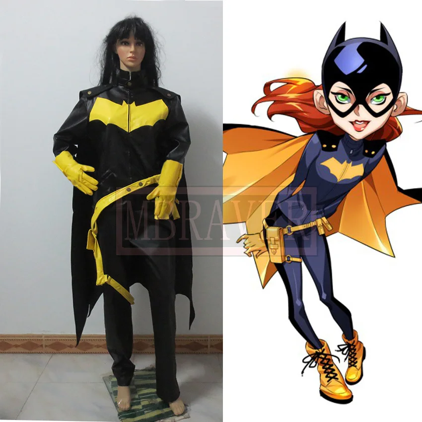 Batgirl cosplay traje todo o tamanho feito sob encomenda