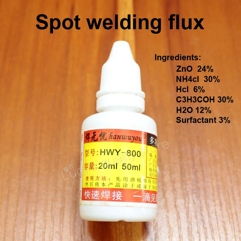 

2pcs Ultra strong stainless steel flux Strong soldering welding cell copper iron galvanized sheet liquid Rosin welding nickel