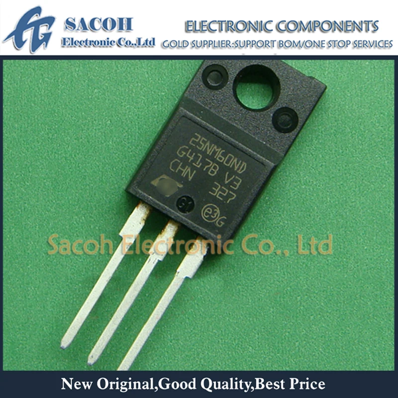 

Refurbished Original 10Pcs/Lot STF25NM60ND 25NM60ND STF25NM60 OR STF25NM60N F25NM60N 25NM60N 25NM60 TO-220F 25A 600V MOSFET