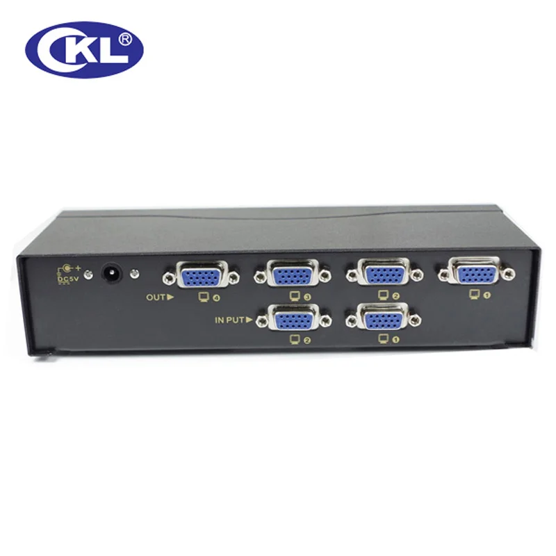 CKL-interruptor VGA 2 en 4, soporte de 2048x1536, 450MHz para Monitor de PC, transmisión de proyección de pantalla grande, hasta 60 metros, CKL-224B