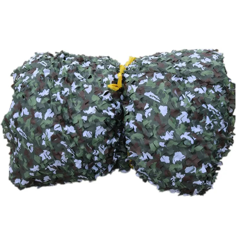 

Customized Various Size Military Jungle Camouflage Net Hunting Camping Sun Shade Net Mesh Woodland Leaves Camo Netting