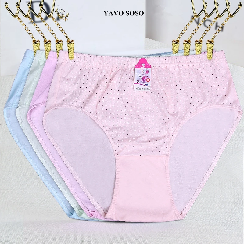 YAVO SOSO New Arrival Briefs Women Cotton  lingerie women\'s Panties Plus Size 5XL 6XL 7XL  Big size  Intimates Lady Underwears