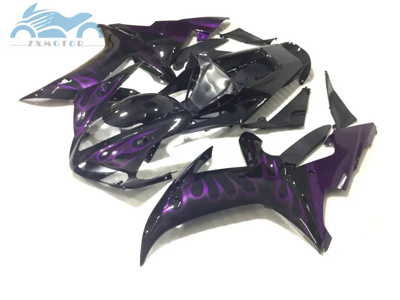 Free Custom ABS motorcycle fairing Kits fit for YAMAHA 2002 2003 YZFR1 02 03 YZF R1 sports fairings black purple body parts RG46