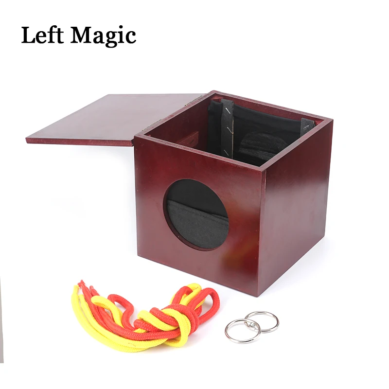 Dean Box (Dean Dill)  magia Linking Ropes And Ring Box magic tricks  wooden box stage magie illusion wholesale