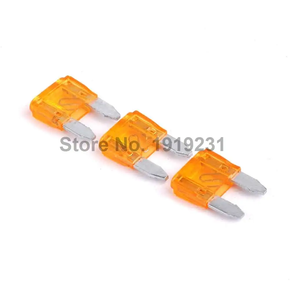 20PCS 5A ATM Mini Fuse Auto Car Boat Motorcycle Blade