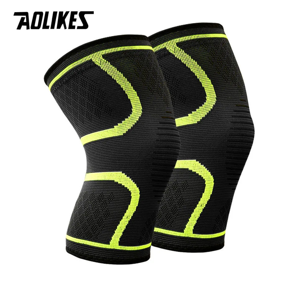 1 Pcs Nylon Elastic Sports Knee Pads Breathable Knee Support Brace Running Fitness Hiking Cycling Knee Protector Joelheiras