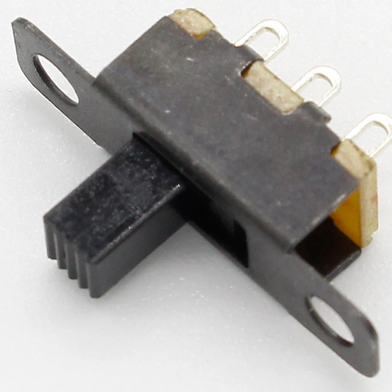 Hot 20pcs 5V 0.3A Mini Size Black SPDT Slide Switch for Small DIY Power