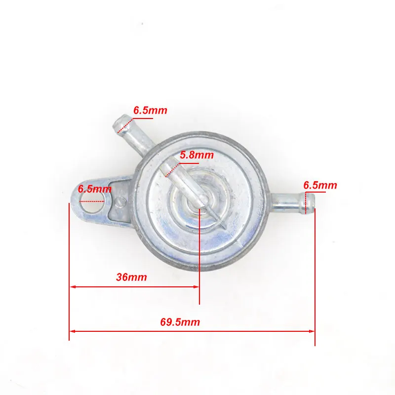 Motorcycle Vacuum Fuel Tank Tap Filter Petcock Switch for 50cc-150cc Scooter Moped Go Carts Dirt Bike Taotao