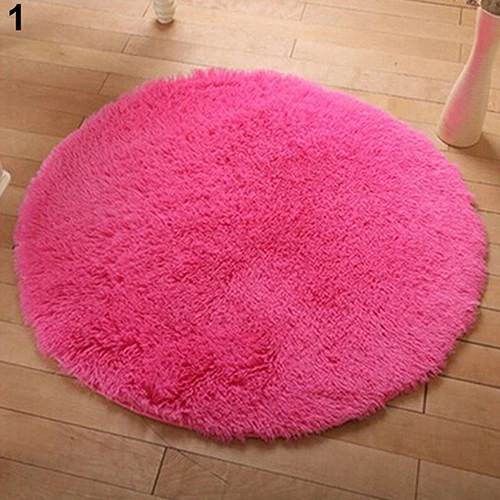 40x40cm !!Home Decor Soft Bath Bedroom Non-slip Floor Shower Rug Yoga Plush Round Mat carpet Home Textile Wholesale Dropshipping