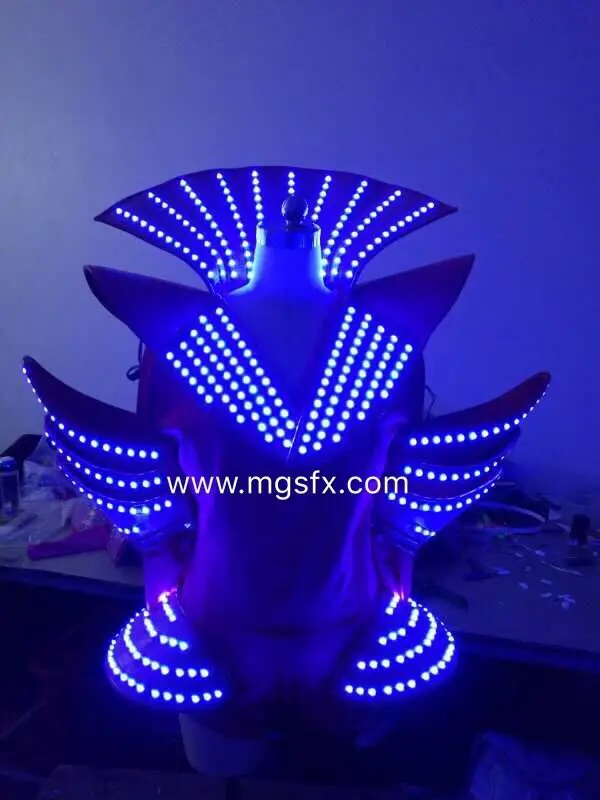 Free shipping Sexy Ladies led dress /  RGB womens led dance costume/ Light UP nightclub LED suit