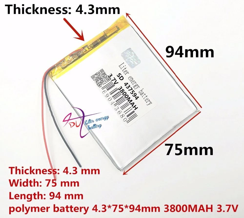 SD437594 437594 3800MAH lithium battery tester