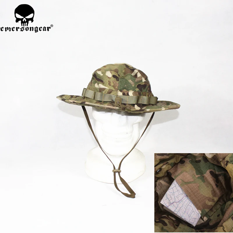 EMERSONGEAR Gorra táctica de caza camuflaje con bolsillo mapa