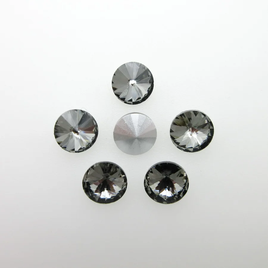 Nice glass Crystal strass 6mm 8mm 10mm 12mm 14mm 16mm 18mm Rivoli round shape Glue on rhinestones beads Crafts diy accessories