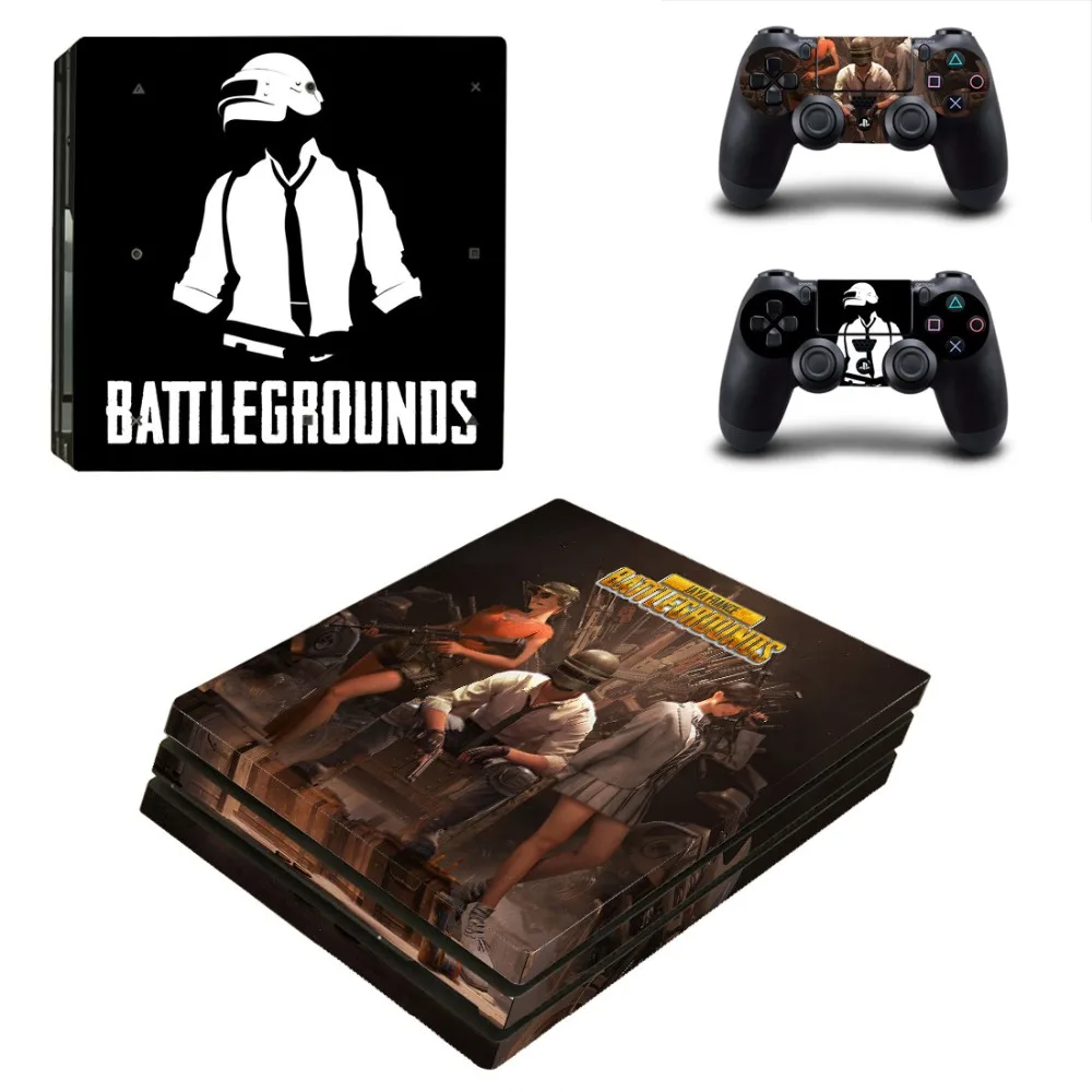 The PUBG PS4 Pro Skin Sticker For PlayStation 4 Console and 2 Controllers PS4 Pro Skin Stickers Decal Vinyl