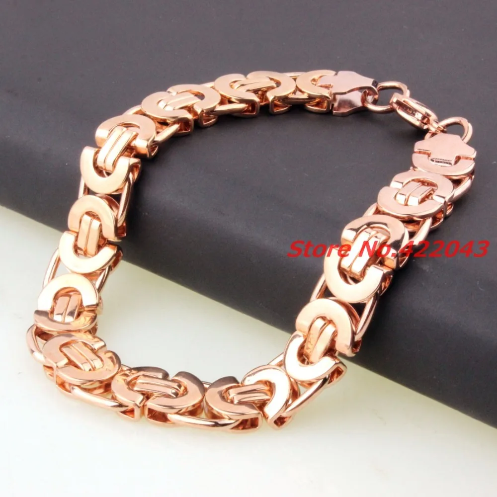 Factory Price! Fashion Men Bracelets Jewelry Punk Retro Byzantine Style Stainless Steel Bracelet Chains&Links Cool Party Gift