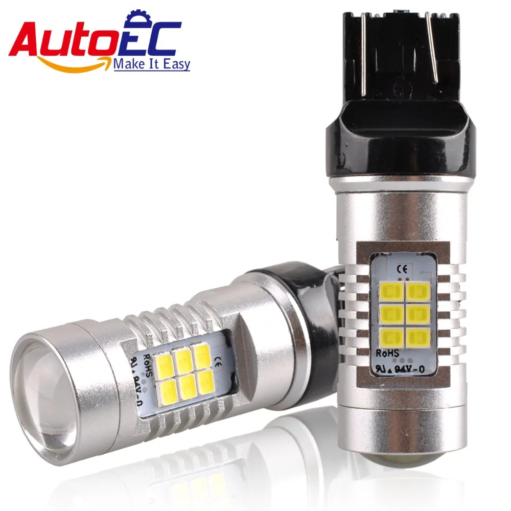 AutoEC 7440/7443 H1 H7 head light 24 smd 2835 Car Automobiles Turn Signal Light Tail Stop Brake Lights Bulb DC 12-24v #LD26