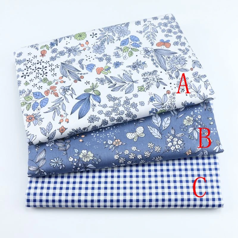 Delicate 1 Meter X 160CM Fasion Flower 100% cotton Fabric Quilting Clothes Home Textile Bedding Sewing Doll Cloth DIY A78