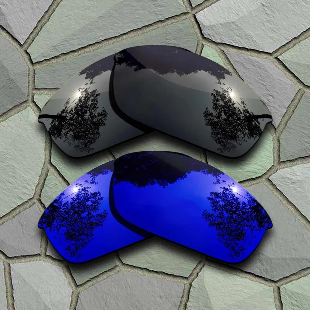 

Grey Black&Violet Blue Sunglasses Polarized Replacement Lenses for Oakley Flak Jacket