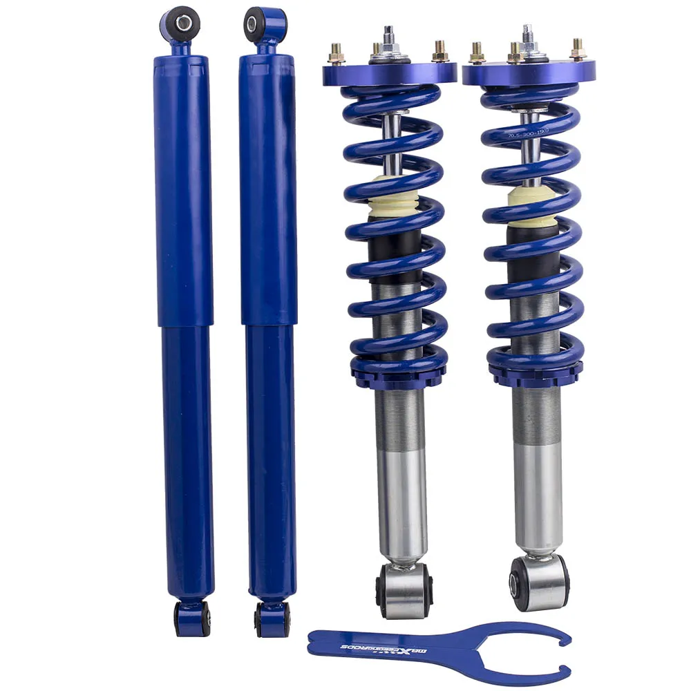 MAXPEEDINGRODS Suspension Adj. Height Coilover for F150 2004-2008 For Mark LT 06-08 Rear Wheel Drive RWD Struts  Shock Absorber