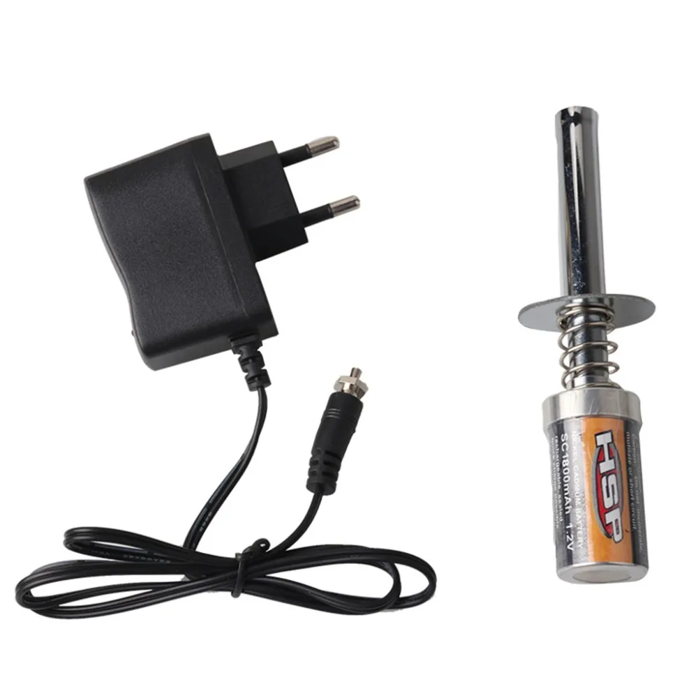 Nitro Starter Kit Glow Plug Igniter with Battery Charger for HSP RedCat Nitro Powered 1/8 1/10 RC Car