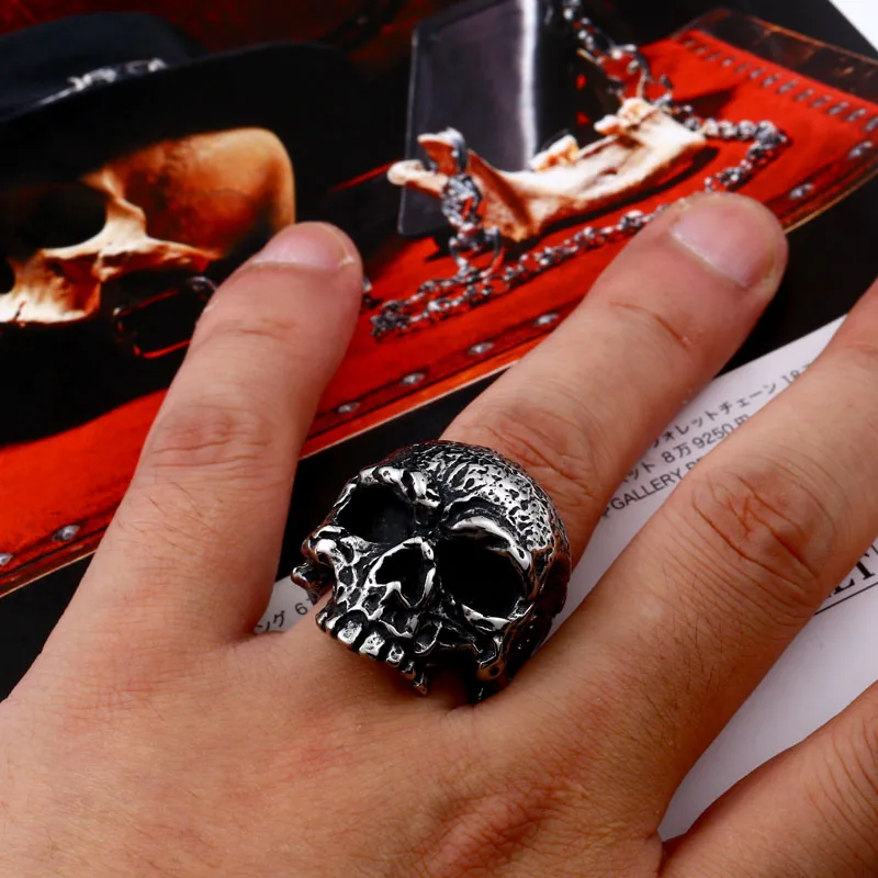 BEIER 316L Stainless Steel man Skull ring top quality new Designed products Fashion punk Jewelry drop shipping BR8-473