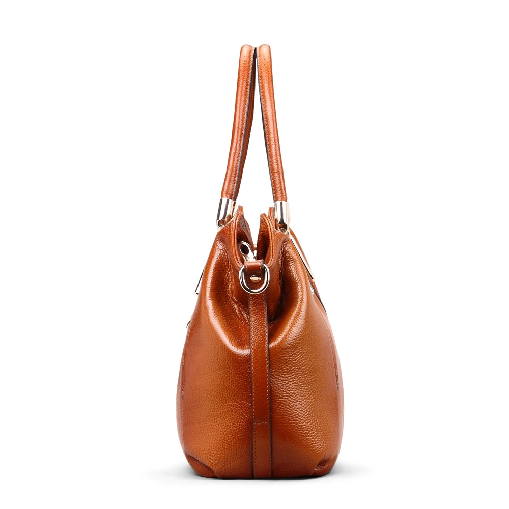 Women Bag 2023 Ladies Genuine Leather Handbags 100% Cowhide Shoulder Bags Brand Designer Luxury Women Messenger Bag Vintage Tote