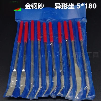 Diamond Profiled file Grinding Alloy Elbows play with plastic files 10pcs one set NO.A0722