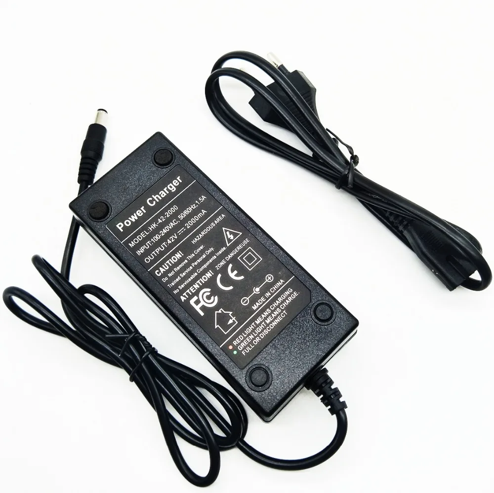 Liitokala 36V 2A /3A battery charger Output 42V 2A/3A Charger Input 100-240 VAC Lithium Li-ion Charger For 10S 36V