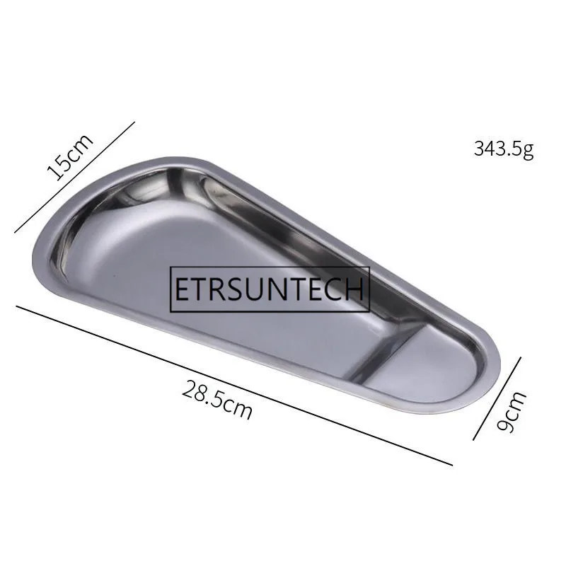 20pcs Stainless Steel Towel Tray Storage Napkin Tissue Plate Tea Tray Fruit Snack Candy Dish Dessert Tray Organizer