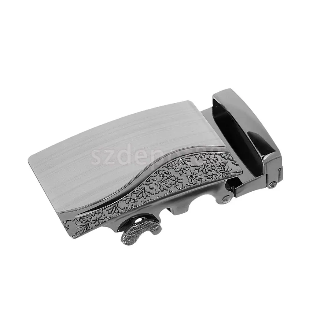 Mens Fashion Business Automatic Ratchet Belt Buckle for Mens Leather Belt Waistband Accessory