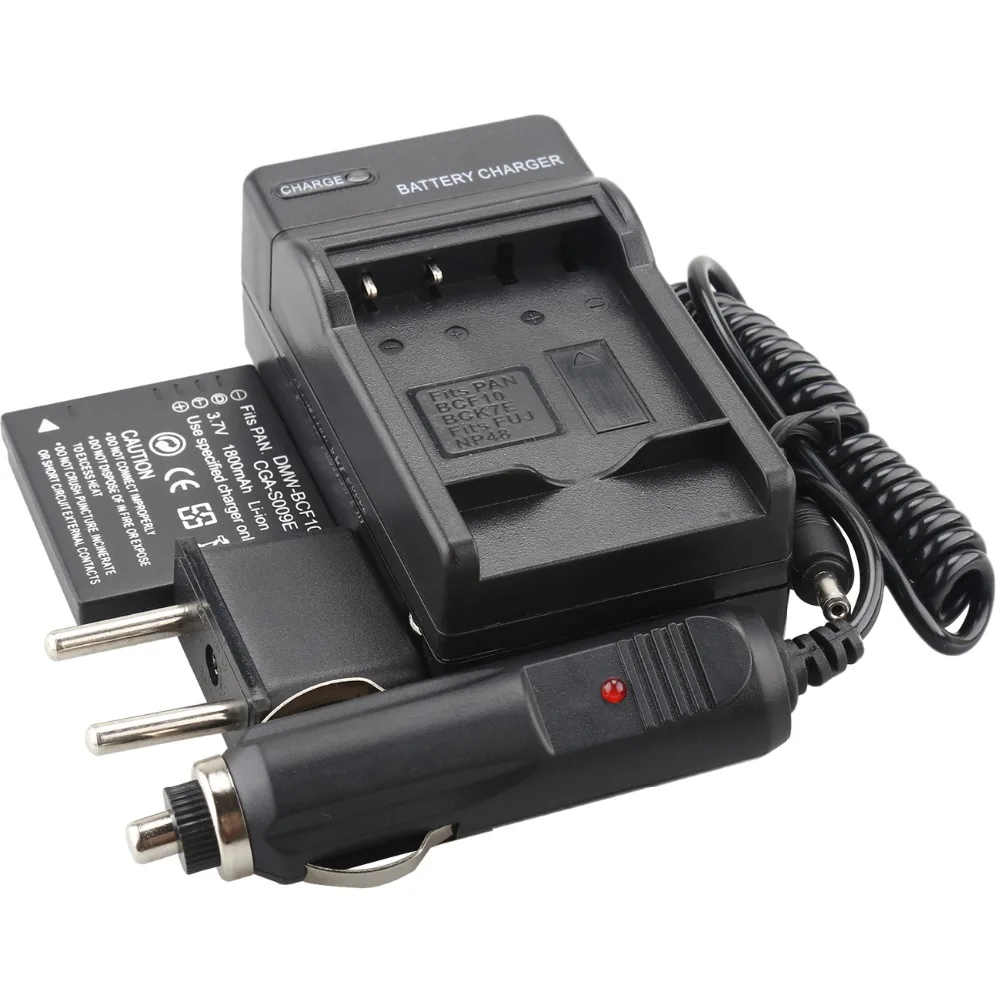 

1x Probty DMW-BCF10E DMW BCF10e Аккумулятор для камеры и зарядное устройство для Panasonic DMC-FS12 FS15 FS25 FS4 FS42 FS6 FS7 FX40 FX48 FX550 FH1