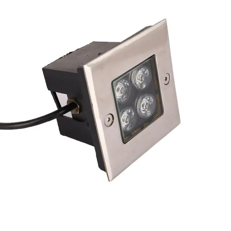 Imagem -02 - Led Square Enterrado Stair Lights Contorna os Footlights Step Lamps ao ar Livre Ip68 4w