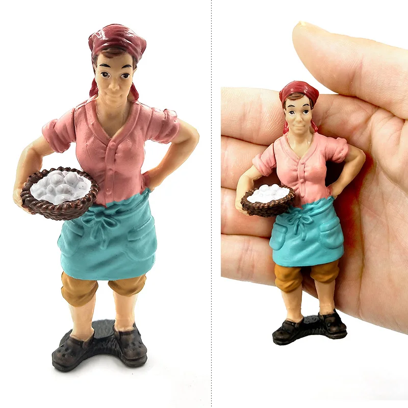 Farm Staff Worker Farmer Simulation people Model Bonsai figurine home decor miniature fairy garden decoration accessories modern