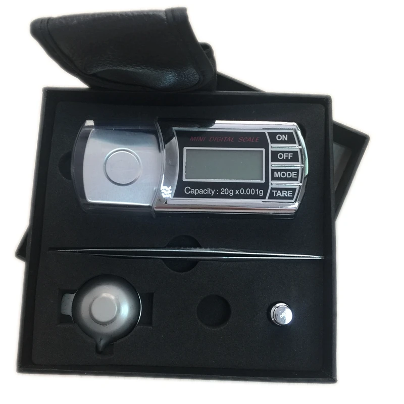 20g 0.001g LCD Digital Milligram Gram Pocket Scale Mini Electronic Diamond Jewelry Scales Precise Carat Weight Balance With Box