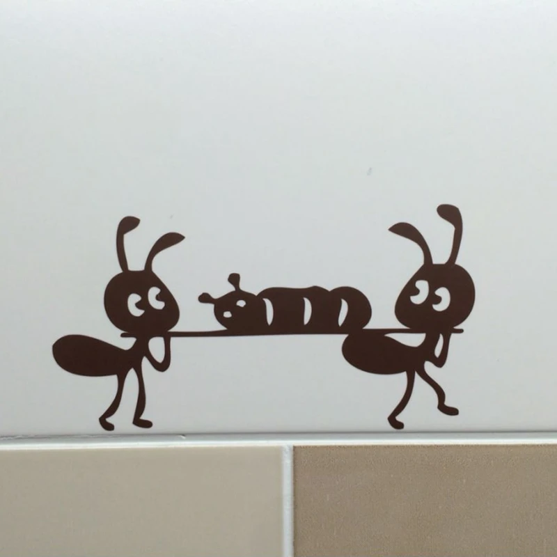 P2054 Furnishings wall stickers cartoon decoration glass stickers , ant on Mirror Window Stickers Home Decoration