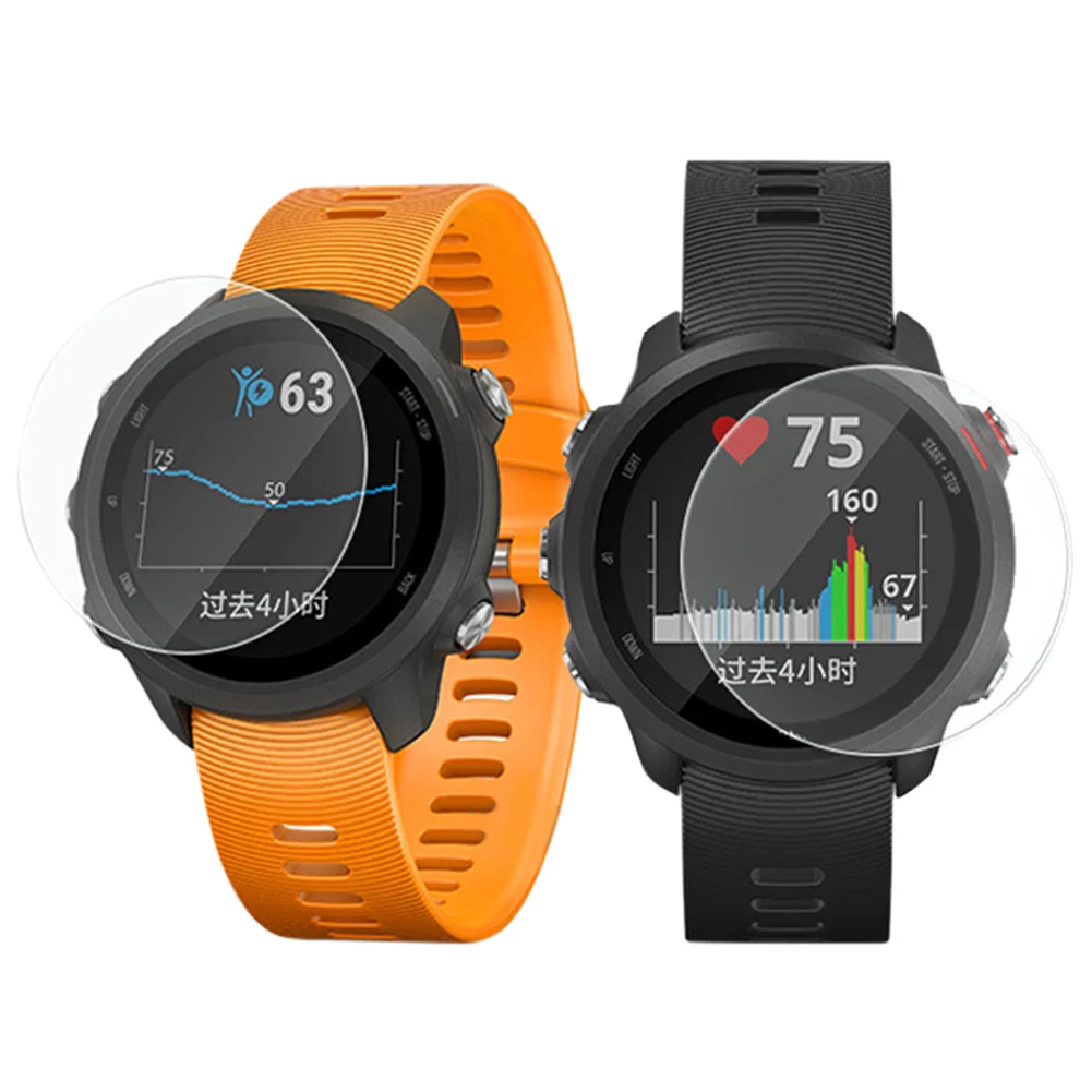 ใหม่ 3Pcs 9H กระจกนิรภัยหน้าจอ покровитель สำหรับ Garmin Forerunner 945/245/45/245M